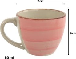 Orange85 Espresso Kopjes - Koffie - Set Van 6 - Meerdere Kleuren - 100 Ml - Aardewerk - Glazen - Met Oor - Koffiekopjes -Le Creuset Winkel 1200x942