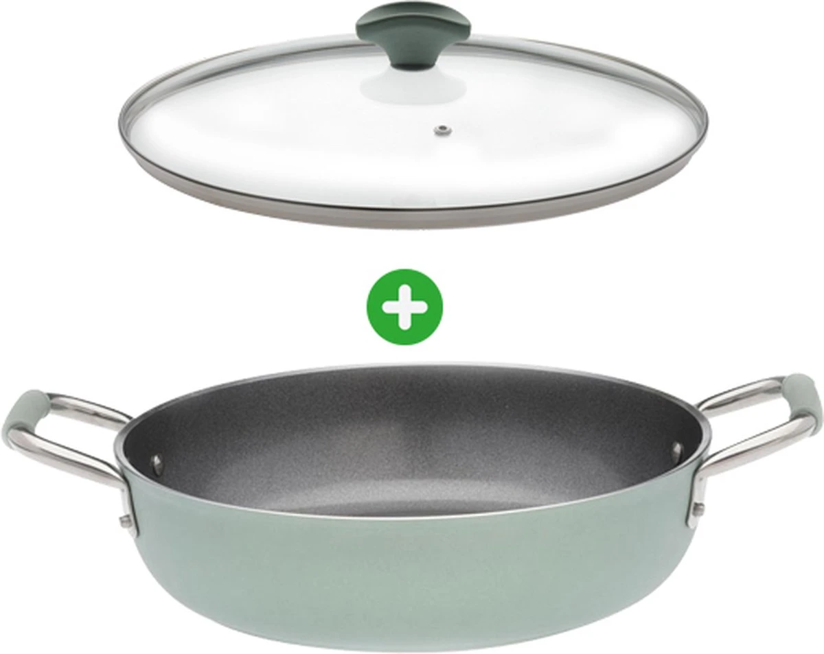 Primecook - Braadpan / Hapjespan met deksel - Ø 28 cm - PFAS-vrij - inductie - Ecoshield Primecook - Braadpan / Hapjespan Met Deksel - Ø 28 Cm - PFAS-vrij - Inductie - Ecoshield -Le Creuset Winkel 1200x953 1