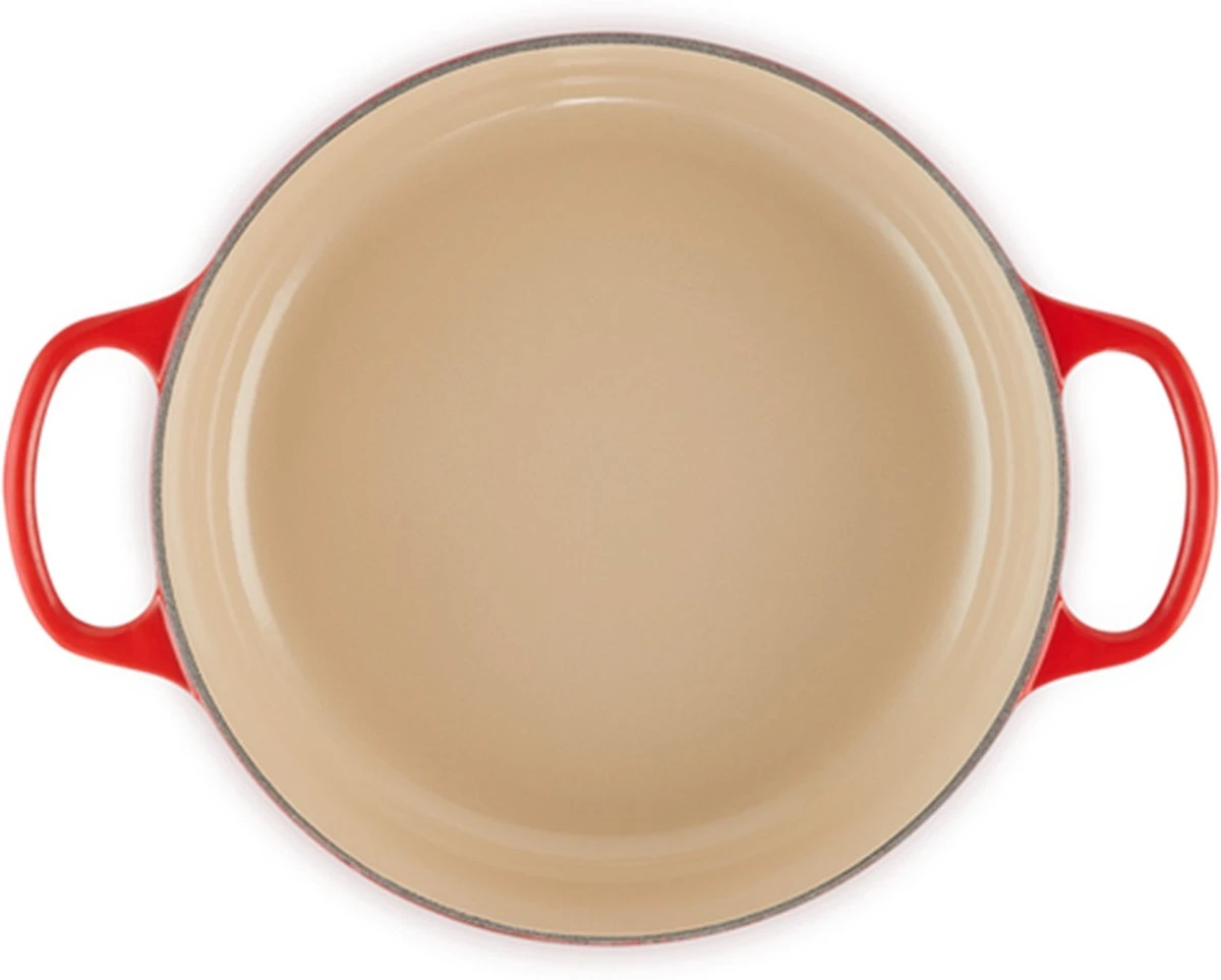 Le Creuset - Gietijzeren - Lage Braadpan - 24cm - Kersenrood Le Creuset - Gietijzeren - Lage Braadpan - 24cm - Kersenrood -Le Creuset Winkel