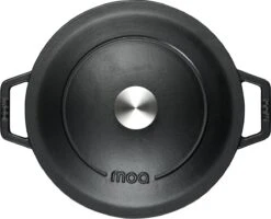 MOA Gietijzeren Braadpan - Inhoud 5,7 Liter - 26CM - Rond - Alle Warmtebronnen - Ook Voor Inductie - Gewicht 5,8 Kg - Zwart - C26B -Le Creuset Winkel 1200x974 2
