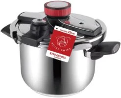Royal Swiss Snelkookpan / Couscous Pan - 2 In 1 - 10 Liter - Ø 26 Cm - RVS - Inductie - Automatische Sluiting -Le Creuset Winkel 1200x976 6