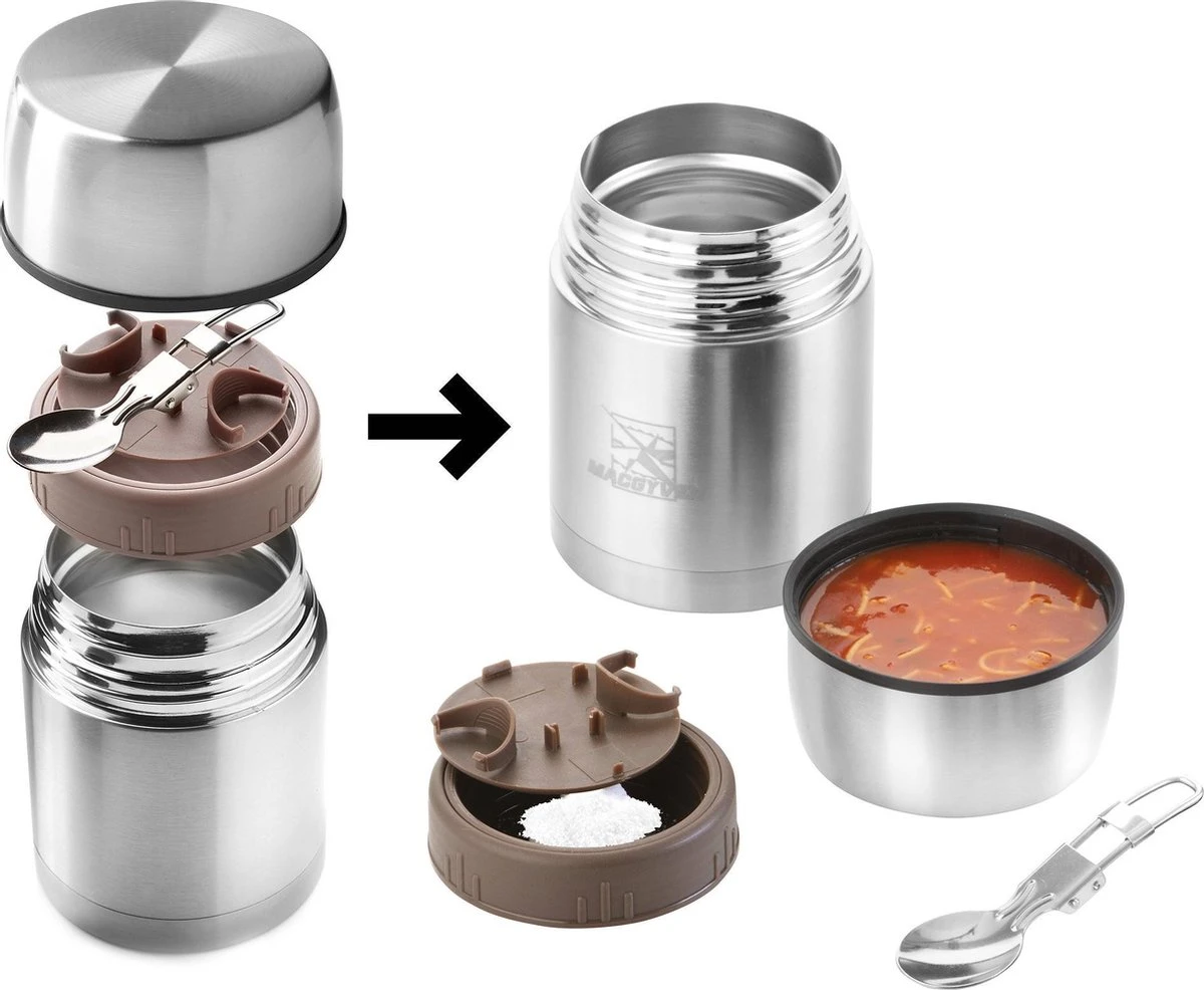 MacGyver Voedselcontainer 600ML - Thermoskan Rvs - Onbreekbaar - 16cm MacGyver Voedselcontainer 600ML - Thermoskan Rvs - Onbreekbaar - 16cm -Le Creuset Winkel 1200x986 3