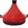 Aluminium Tajine Agadir- Geschikt Ook Voor Inductie -Rood