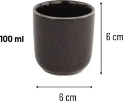 Orange85 Koffiekopjes - Espresso Kopjes - Set Van 6 - 100 Ml - Zwart -Le Creuset Winkel 1200x987 6