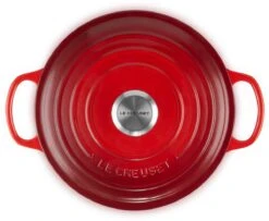 Le Creuset - Gietijzeren - Lage Braadpan - 24cm - Kersenrood 3 Le Creuset - Gietijzeren - Lage Braadpan - 24cm - Kersenrood -Le Creuset Winkel 1200x988