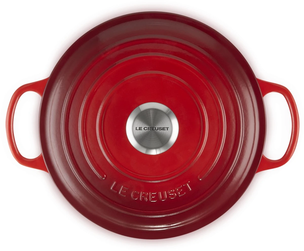 Le Creuset - Gietijzeren - Lage Braadpan - 24cm - Kersenrood Le Creuset - Gietijzeren - Lage Braadpan - 24cm - Kersenrood -Le Creuset Winkel 1200x989 1