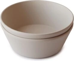 Siliconen Kommen - Mushie - Vanille - Set 2 -Le Creuset Winkel 1200x993 3