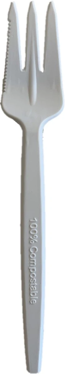 CPLA Bio Snackvork met snijrand 13cm WIT 100 stuks | 100% composteerbaar. Voor Horeca Friet, Snack, Eten, Partyfeest CPLA Bio Snackvork Met Snijrand 13cm WIT 100 Stuks | 100% Composteerbaar. Voor Horeca Friet, Snack, Eten, Partyfeest -Le Creuset Winkel
