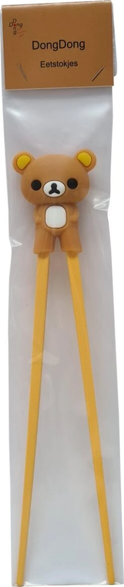 DongDong - Eetstokjes Voor Kinderen - Beer Motief - 22.5 Cm - Bruin -Le Creuset Winkel 255x1200