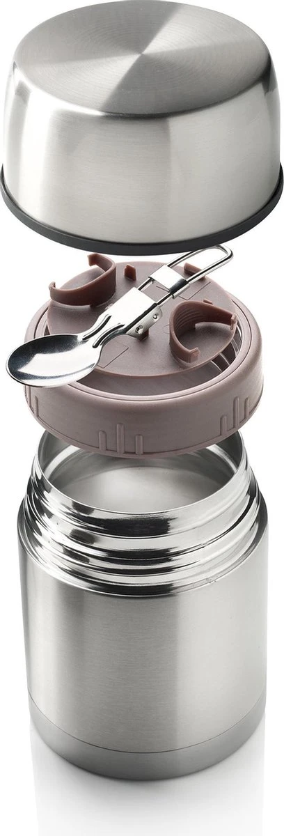 MacGyver Voedselcontainer 600ML - Thermoskan Rvs - Onbreekbaar - 16cm MacGyver Voedselcontainer 600ML - Thermoskan Rvs - Onbreekbaar - 16cm -Le Creuset Winkel