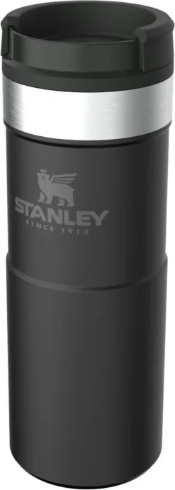 Stanley The NeverLeak™ Travel Mug 0,35L NEW - Thermosfles - Matt Black -Le Creuset Winkel 429x1200