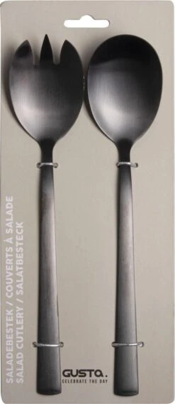 CasaLupo Saladebestek Zwart - 2 Stuks -Le Creuset Winkel 521x1200