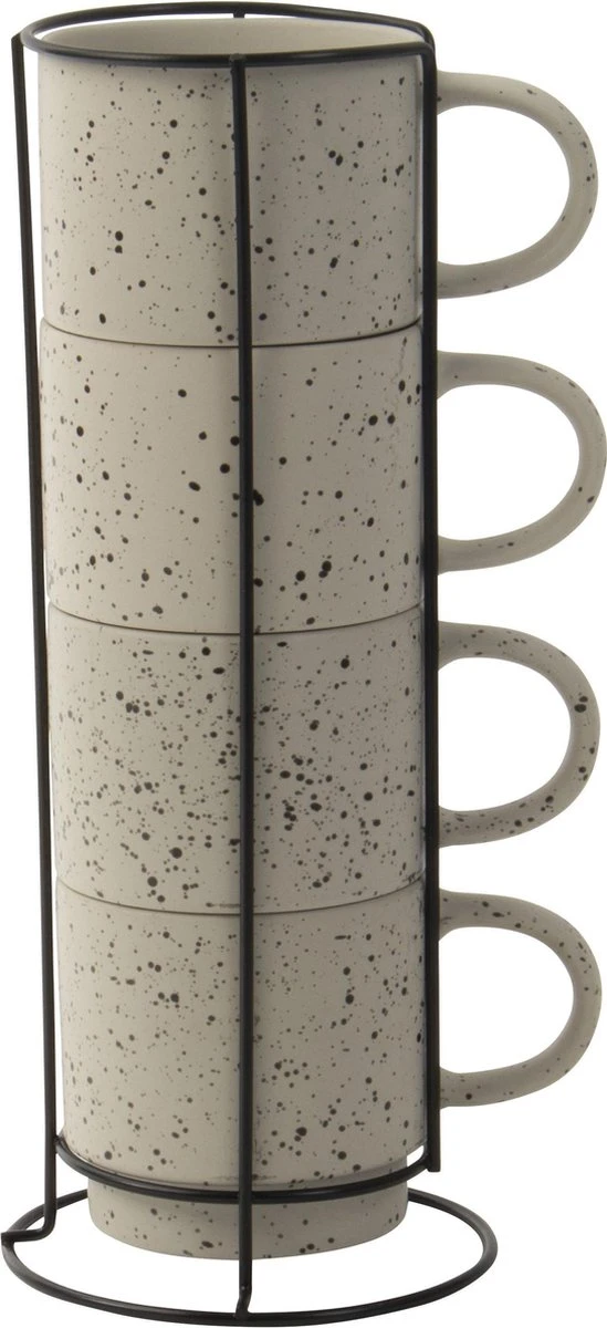 Gusta Rek Met Mokken Ivoor 350 ml - 4 Stuks Gusta Rek Met Mokken Ivoor 350 Ml - 4 Stuks -Le Creuset Winkel 549x1200 1