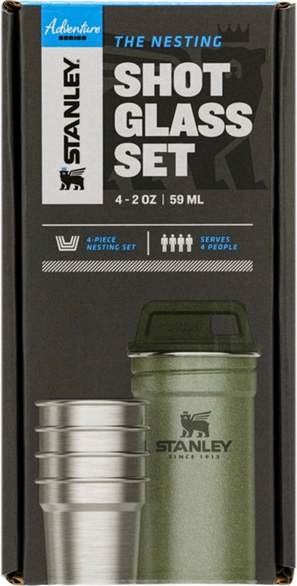 Stanley The Nesting Shot Glass Set - Hammertone Green Stanley The Nesting Shot Glass Set - Hammertone Green -Le Creuset Winkel