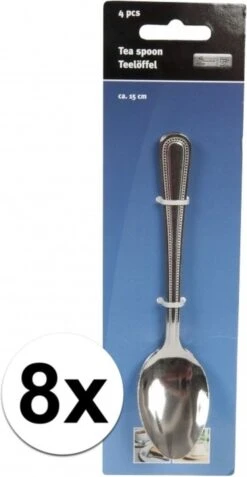 Merkloos 8x Stuks Sierlijke Grote Thee/dessertlepeltjes - Bestek - 15 Cm Van RVS -Le Creuset Winkel 622x1200 1