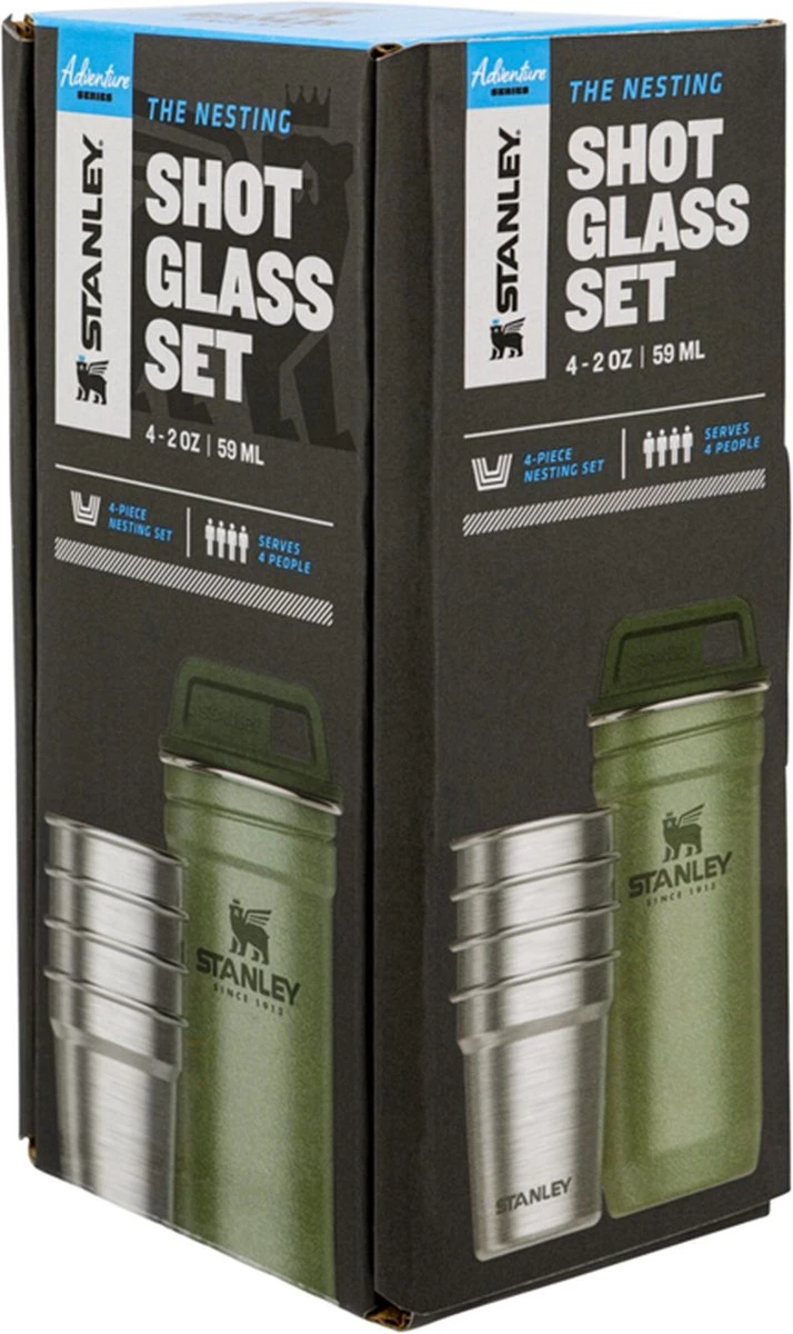Stanley The Nesting Shot Glass Set - Hammertone Green Stanley The Nesting Shot Glass Set - Hammertone Green -Le Creuset Winkel