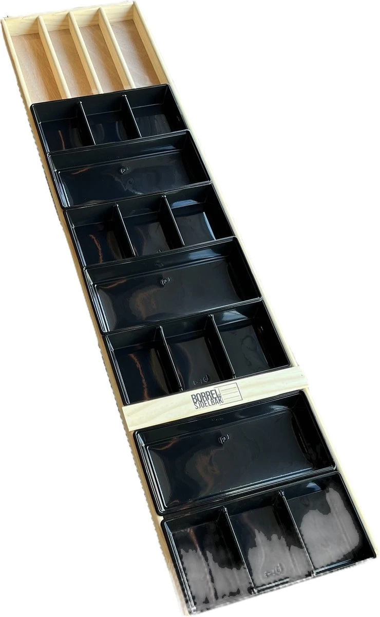 Sjoelbak - Borrelsjoelbak - hapjesplank - borrelplank - mini sjoelbak 120 cm met zwarte bakjes - kleine sjoelbakken Sjoelbak - Borrelsjoelbak - Hapjesplank - Borrelplank - Mini Sjoelbak 120 Cm Met Zwarte Bakjes - Kleine Sjoelbakken -Le Creuset Winkel