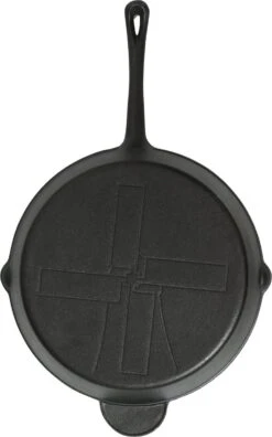 The Windmill Koekenpan Skillet Extra - 31,5 Cm - Gietijzer Zwart -Le Creuset Winkel 749x1200