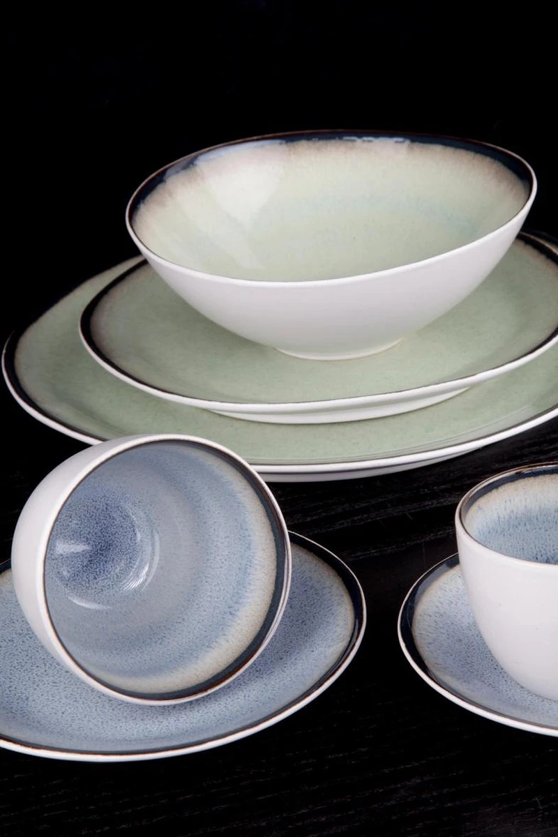 Cosy & Trendy Fez Green Plat Bord - Ø 28 cm - Set-4 Cosy & Trendy Fez Green Plat Bord - Ø 28 Cm - Set-4 -Le Creuset Winkel 800x1200 49