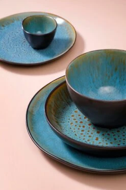 Palmer Bord Diep Lotus 21 Cm Zwart Turquoise Stoneware 2 Stuk(s) -Le Creuset Winkel 800x1200 64