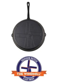 The Windmill Koekenpan Skillet Extra - 31,5 Cm - Gietijzer Zwart -Le Creuset Winkel 832x1200