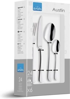 Amefa Austin Bestekset - 24 Delig - 6 Persoons - Zilver 4 Amefa Austin Bestekset - 24 Delig - 6 Persoons - Zilver -Le Creuset Winkel 856x1200 4
