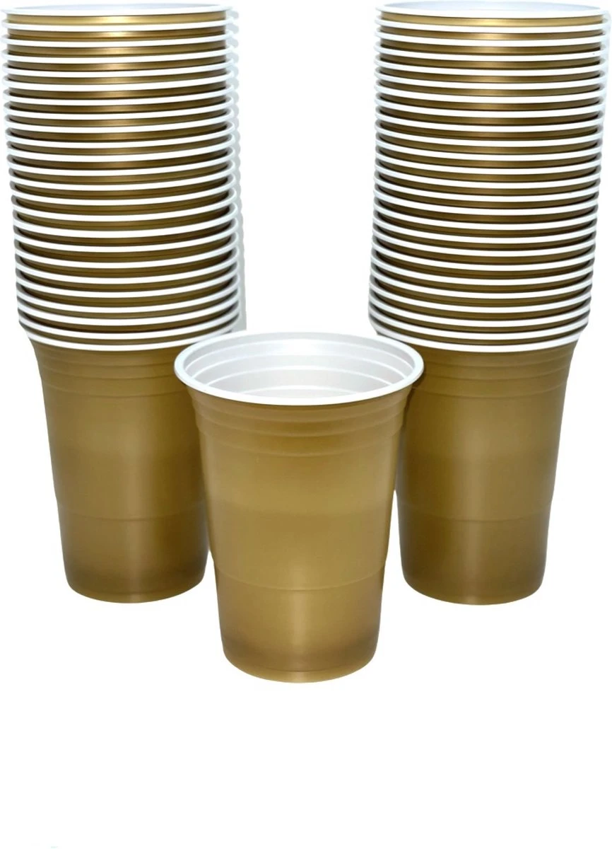 Gold cups - 50stuk(s) - 475ml - Party Cups - Drankspel - Beerpong Bekers - Beerpong - Plastic Bekers Merkloos Gold Cups - 50stuk(s) - 475ml - Party Cups - Drankspel - Beerpong Bekers - Beerpong - Plastic Bekers -Le Creuset Winkel 866x1200 1