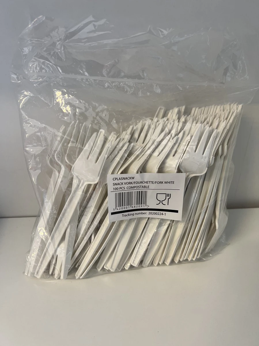 CPLA Bio Snackvork met snijrand 13cm WIT 100 stuks | 100% composteerbaar. Voor Horeca Friet, Snack, Eten, Partyfeest CPLA Bio Snackvork Met Snijrand 13cm WIT 100 Stuks | 100% Composteerbaar. Voor Horeca Friet, Snack, Eten, Partyfeest -Le Creuset Winkel 899x1200 28