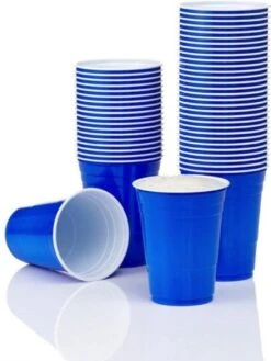 Merkloos Blue Cups - 50stuk(s) - 475ml - Party Cups - Beerpong - Drankspel - Beerpong Bekers - Plastic Bekers -Le Creuset Winkel 900x1200 24