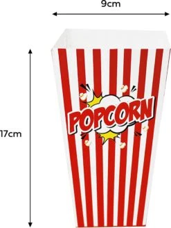 50 Duurzame Popcorn Bakjes (18x10cm) - Popcorn Zakjes Voor Filmavonden, Feestjes - Ook Geschickt Als Snoepbakje Of Feestzakje Voor Kinderen -Le Creuset Winkel 904x1200 3
