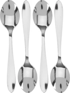Get-it Koffie/thee Lepeltjes - 4st - RVS -12 Cm - Keukenbenodigdheden