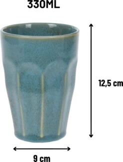 Orange85 Cappuccino Mokken - Latte Macchiato Glazen - 330 Ml - Hittebestendig - Set Van 4 - Porselein - Multicolor - Cappuccino Glazen - Cappuccino Kopjes -Le Creuset Winkel 914x1200