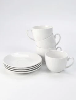 JT Serviesset - Wit - 35delig - 4 Persoons - Luxe Reliëf Design -Le Creuset Winkel 917x1200
