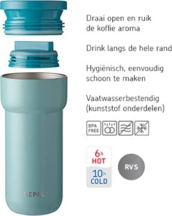 Mepal Isoleerbeker Ellipse 475 Ml – Houdt Je Drankje 6 Uur Warm En 10 Uur Koud – Nordic Denim – Koffiebeker To Go – Lekdicht – Thermosbeker -Le Creuset Winkel 955x1200 2