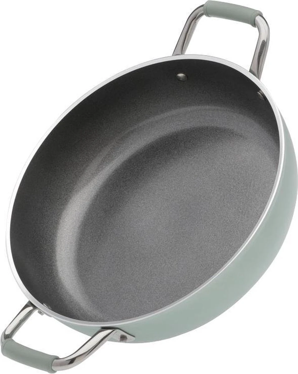 Primecook - Braadpan / Hapjespan met deksel - Ø 28 cm - PFAS-vrij - inductie - Ecoshield Primecook - Braadpan / Hapjespan Met Deksel - Ø 28 Cm - PFAS-vrij - Inductie - Ecoshield -Le Creuset Winkel