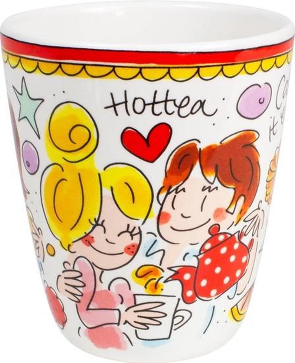 Blond Amsterdam Even Bijkletsen mok 350 ml - rode rand Blond Amsterdam Even Bijkletsen Mok 350 Ml - Rode Rand -Le Creuset Winkel 975x1200 1