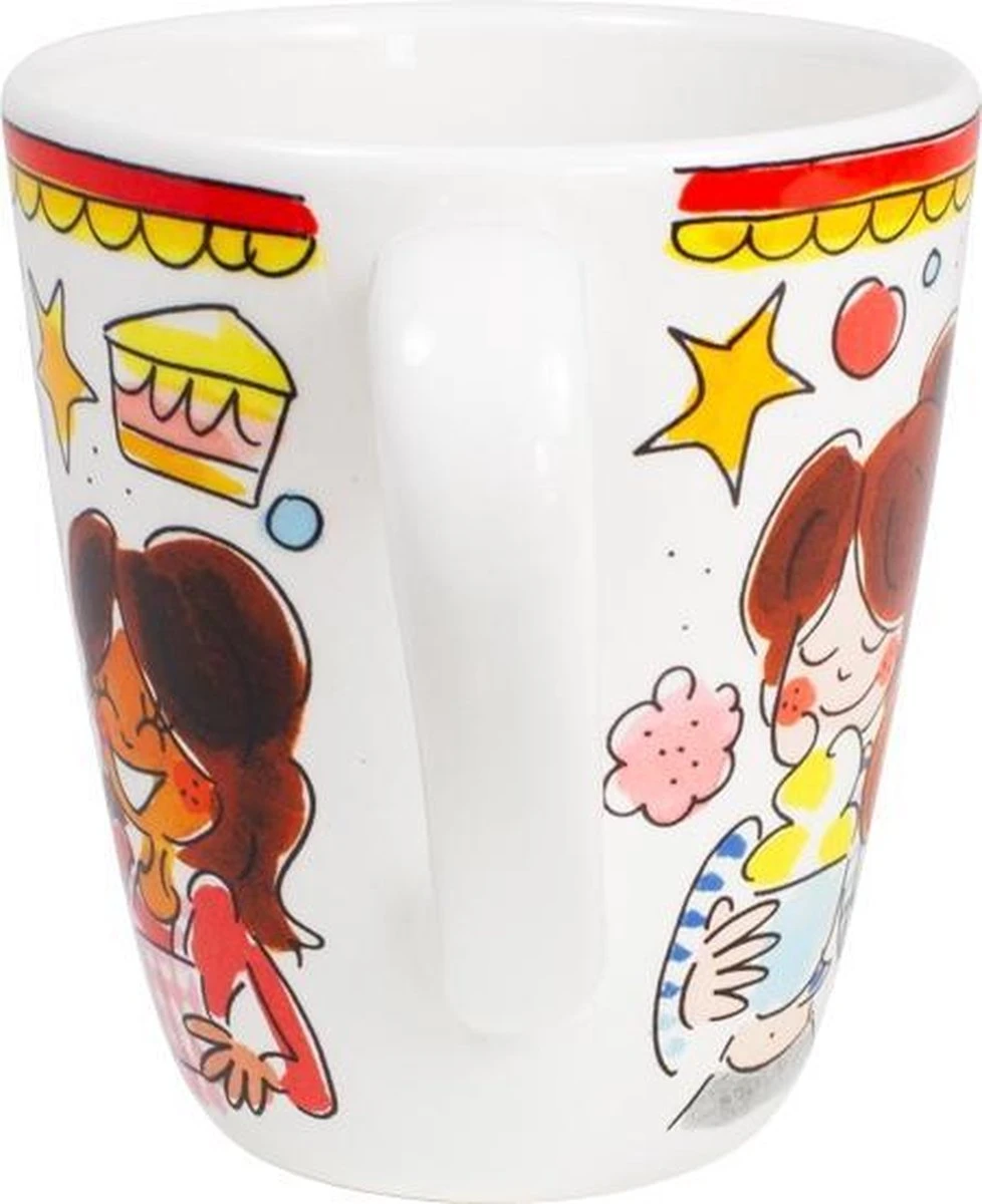 Blond Amsterdam Even Bijkletsen mok 350 ml - rode rand Blond Amsterdam Even Bijkletsen Mok 350 Ml - Rode Rand -Le Creuset Winkel 978x1200 1