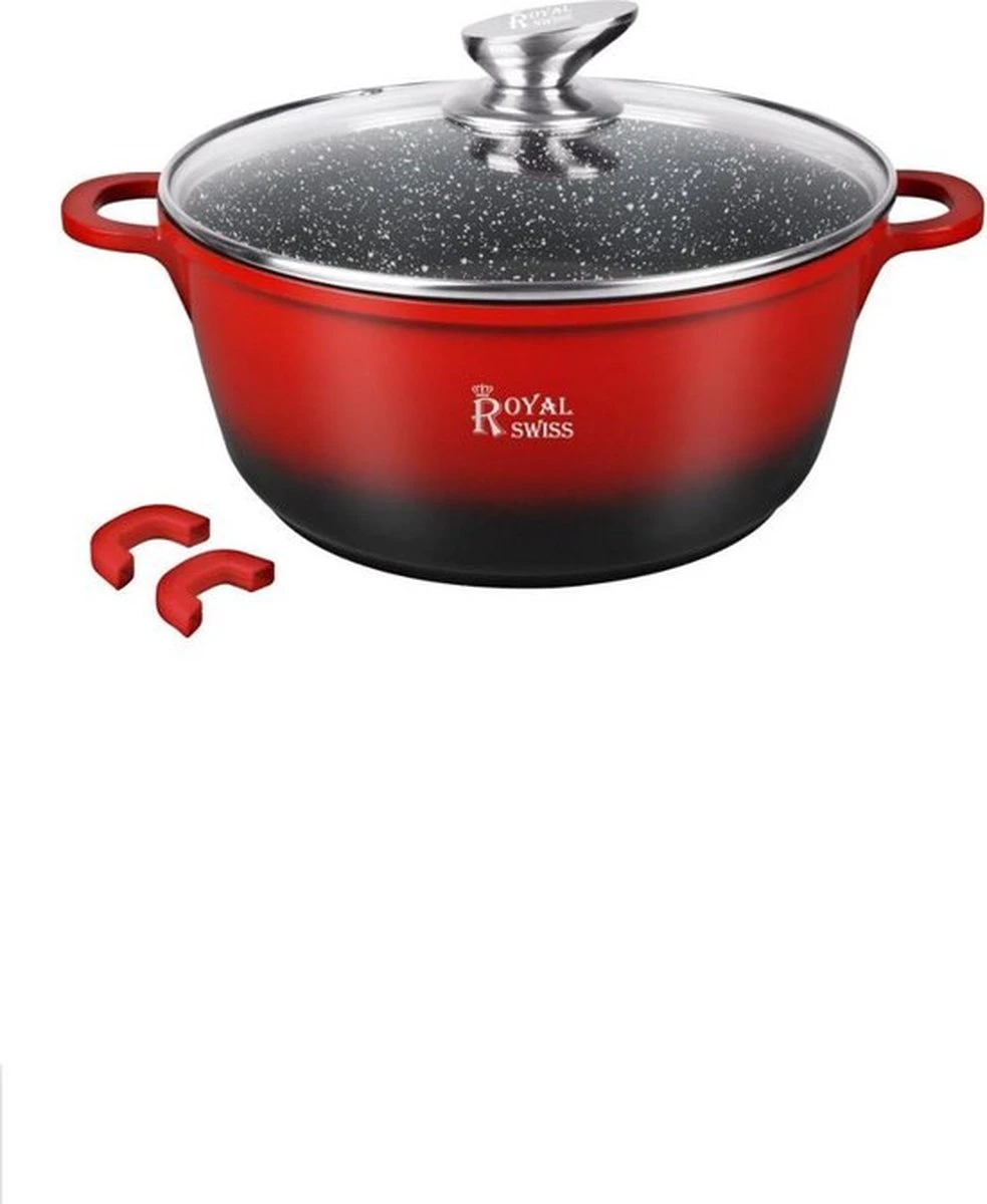 Royal Swiss Inductie Braadpan 20 cm Pannenset met Antiaanbaklaag en Steencoating Glazen Deksel Kleur Rood Royal Swiss Inductie Braadpan 20 Cm Pannenset Met Antiaanbaklaag En Steencoating Glazen Deksel Kleur Rood -Le Creuset Winkel 983x1200 1